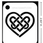 Celtic Heart Stencil for airbrushing by NO-NAME Brand - (Small)