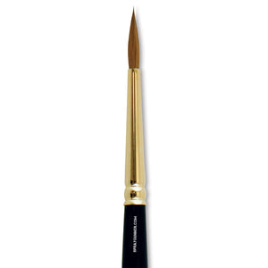 Size 4 Silver Brush Renaissance Round Short Handle Brush