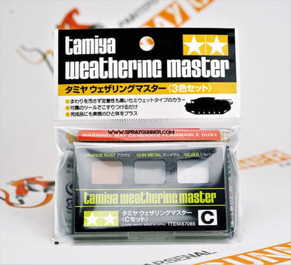 Tamiya Weathering Master: Set C (Orange Rust/Gun Metal/Silver)