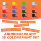 Einfaches Airbrush-Farbset für Anfänger