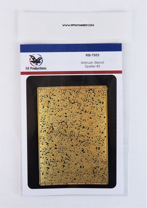 Spatter 2 - Miniature Airbrush Stencil - SprayGunner