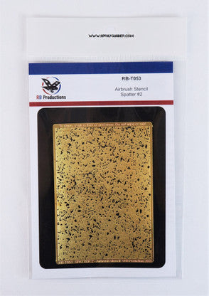 Spatter 2 - Miniature Airbrush Stencil - SprayGunner
