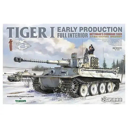 TAKSUYNO004 1:48 Suyata by Takom - Tiger I Early Wittman's Command Tiger (Full Interior) TAKOM