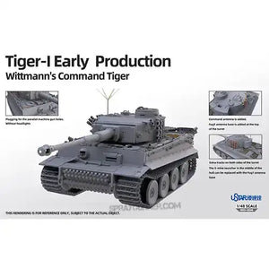 TAKSUYNO004 1:48 Suyata by Takom - Tiger I Early Wittman's Command Tiger (Full Interior) TAKOM