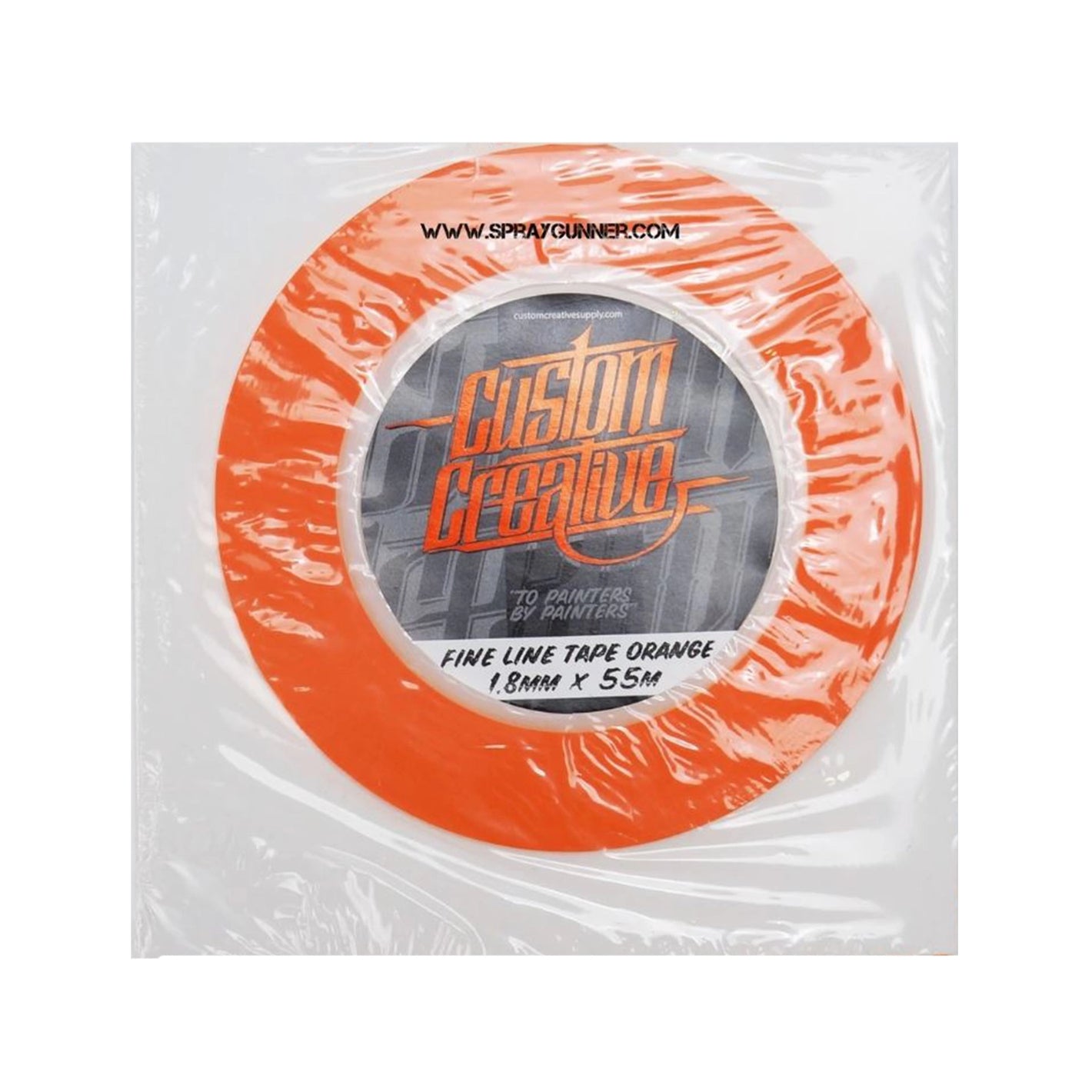 Custom Creative Fine Line Orange Tape