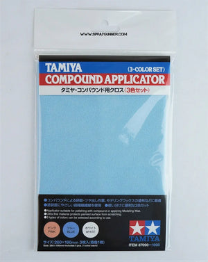 Tamiya 3-Color Set Compound Applicator