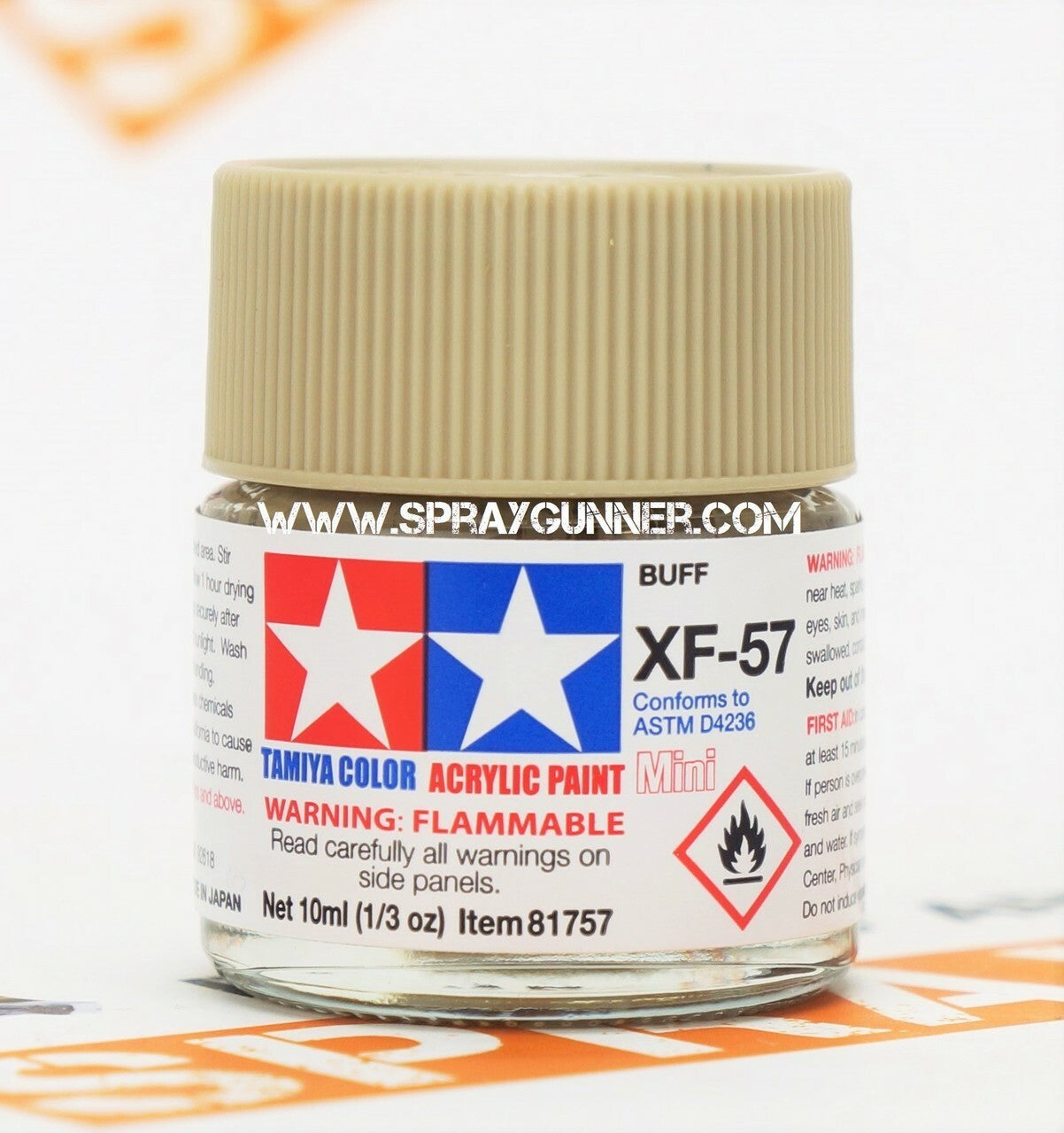 Tamiya Acrylic Model Paints: Buff (XF-57)