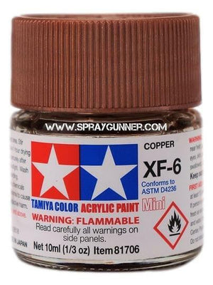 Pinturas acrílicas Tamiya para modelos: Cobre (XF-6)