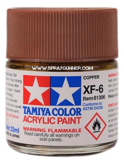 Tamiya Acrylic Model Paints: Copper (XF-6)