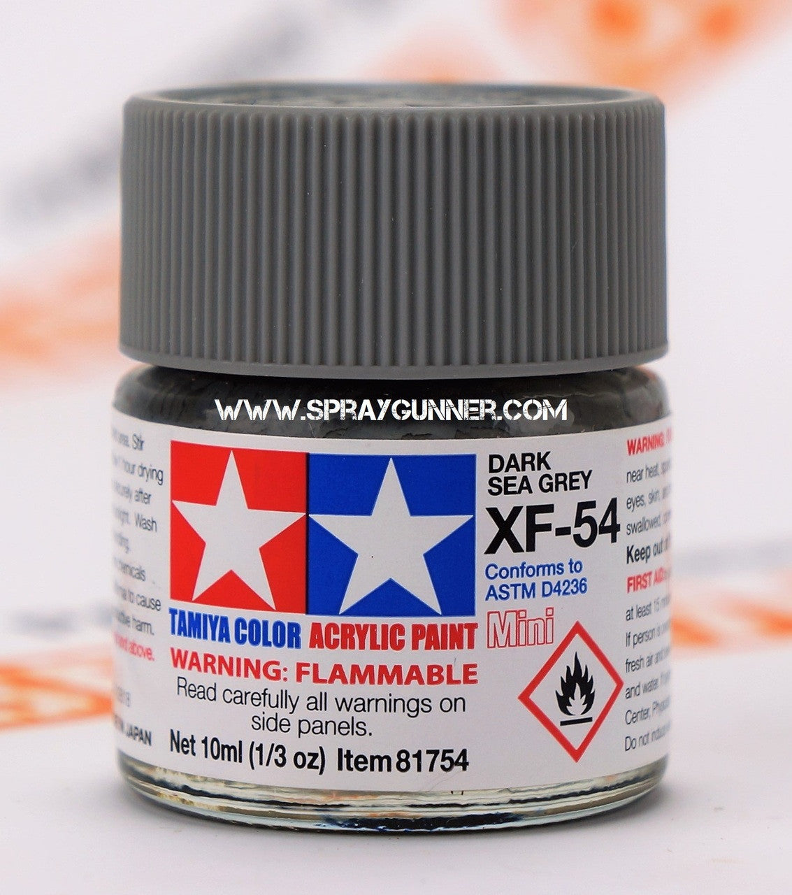 Tamiya Acrylic Model Paints: Dark Sea Gray (XF-54)