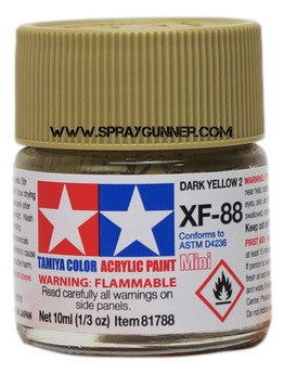 Pinturas acrílicas Tamiya para modelos: Amarillo oscuro 2 (XF-88)