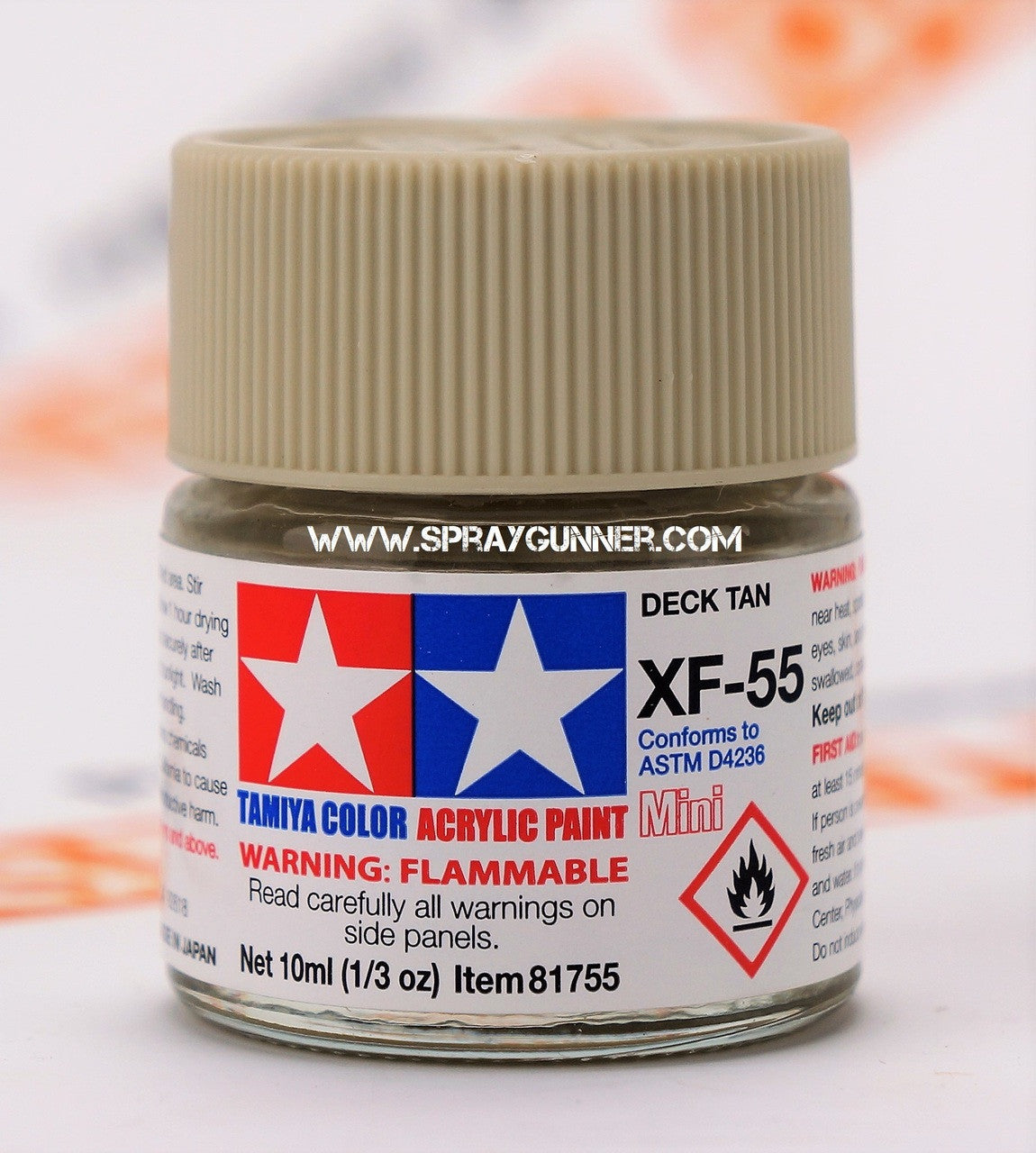 Tamiya Acrylic Model Paints: Deck Tan (XF-55)