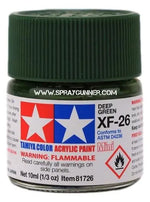 Tamiya Acrylic Model Paints: Deep Green (XF-26) Tamiya