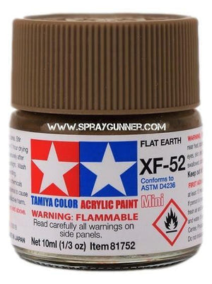 Pinturas acrílicas Tamiya para modelos: Tierra plana (XF-52)