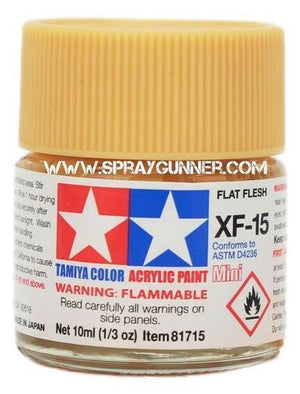 Pinturas acrílicas Tamiya para modelos: Carne plana (XF-15)