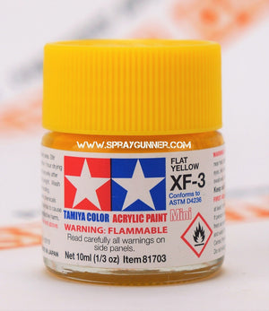 Pinturas acrílicas Tamiya para modelos: Amarillo mate (XF-3)