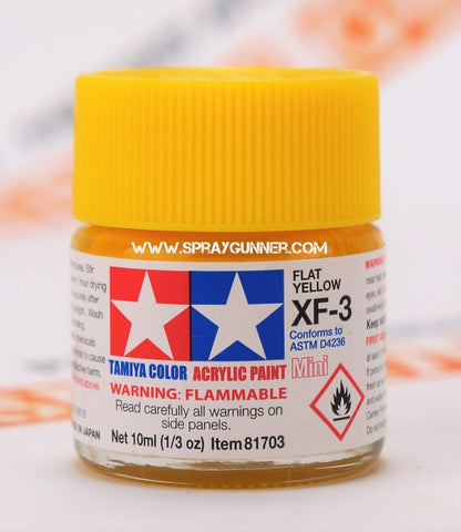 Tamiya Acrylic Model Paints: Flat Yellow (XF-3)