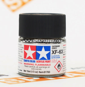 Pinturas acrílicas Tamiya para modelos: Gris alemán (XF-63)