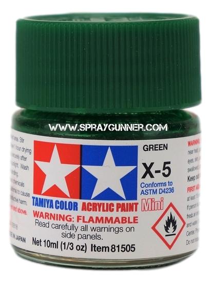 Tamiya Acrylic Model Paints: Green (X-5)