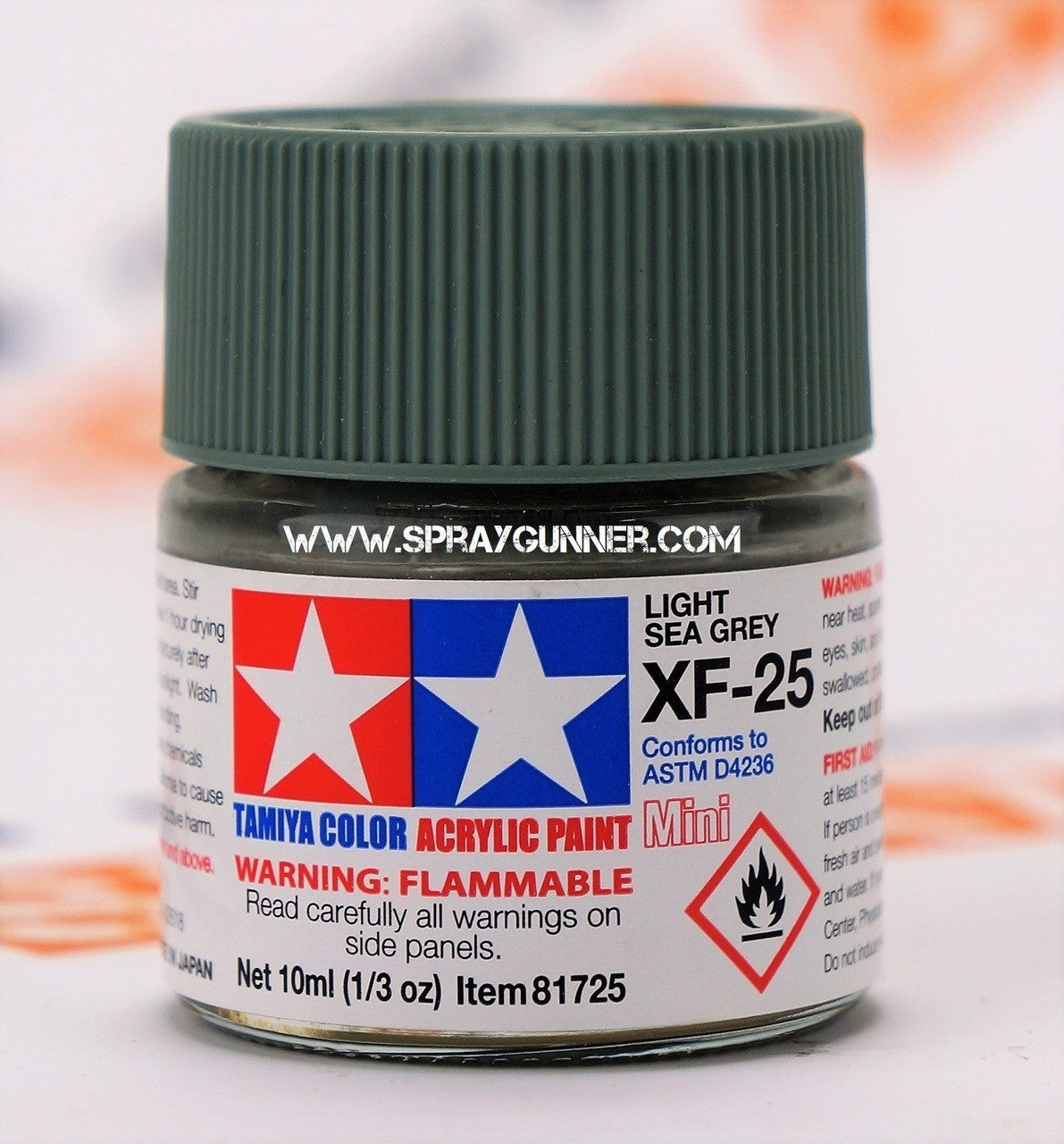 Tamiya Acrylic Model Paints: Light Sea Gray (XF-25)