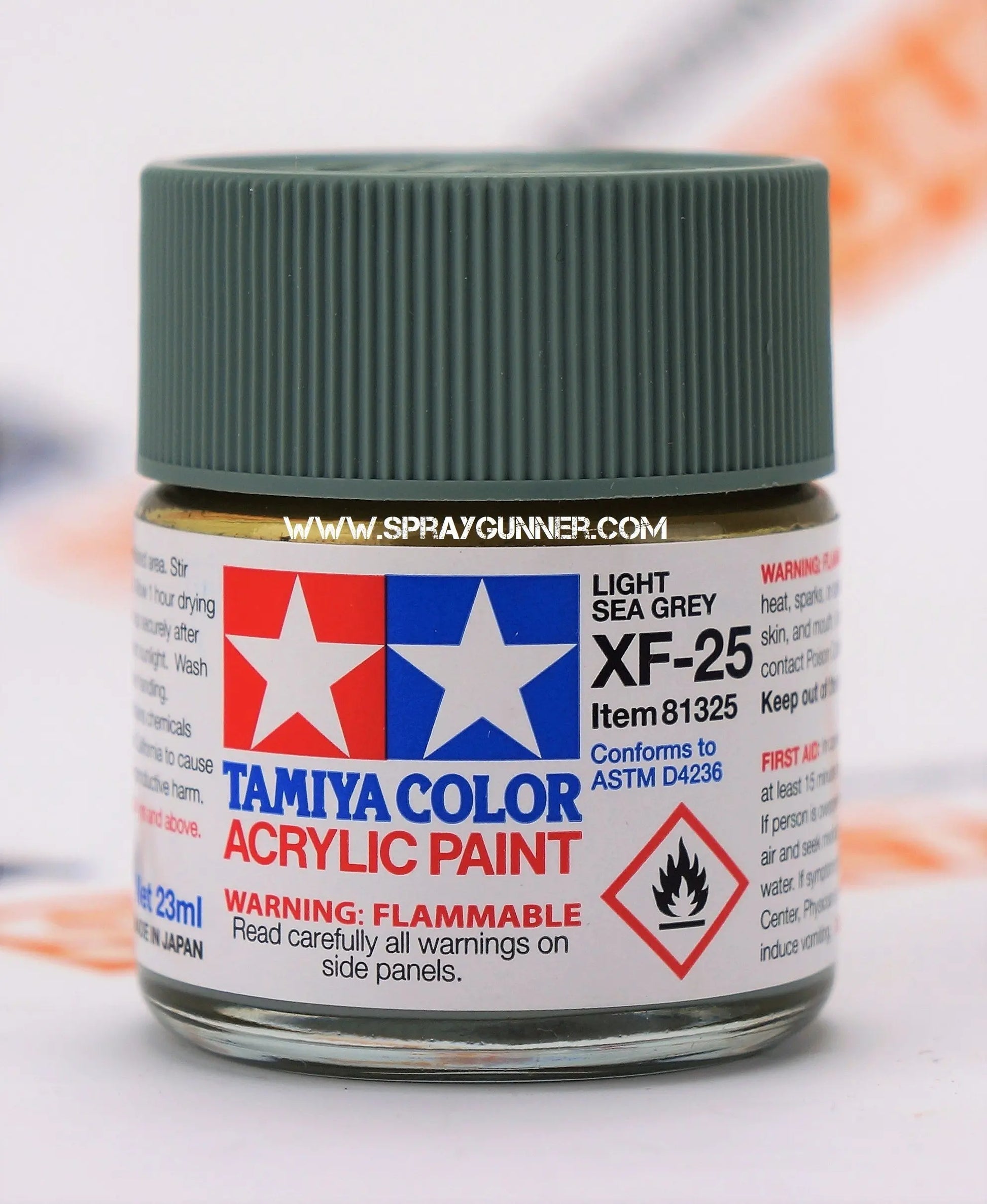 Tamiya Acrylic Model Paints: Light Sea Gray (XF-25) Tamiya