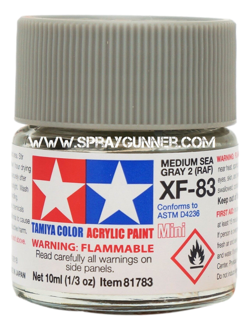 Tamiya Acrylic Model Paints: Medium Sea Gray 2 RAF (XF-83)