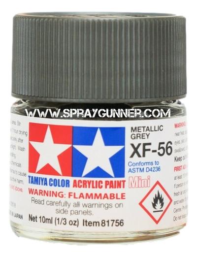 Tamiya Acrylic Model Paints: Metallic Gray (XF-56)