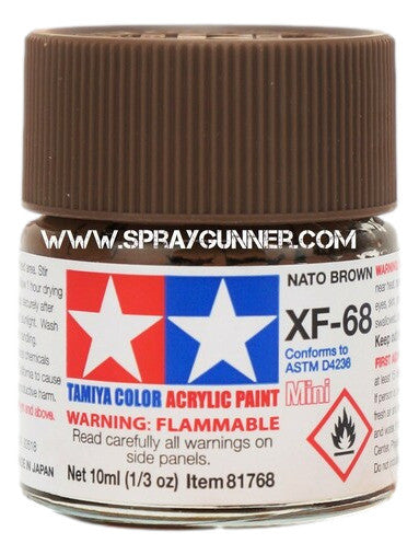 Tamiya Acrylic Model Paints: NATO Brown (XF-68)