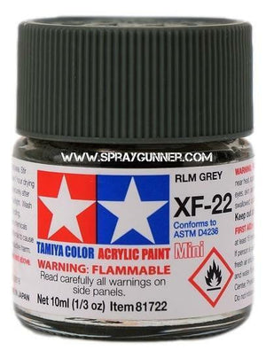 Pinturas acrílicas Tamiya para modelos: Gris RLM (XF-22)