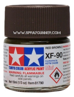 Pinturas acrílicas Tamiya para modelos: Rojo Marrón 2 (XF-90)