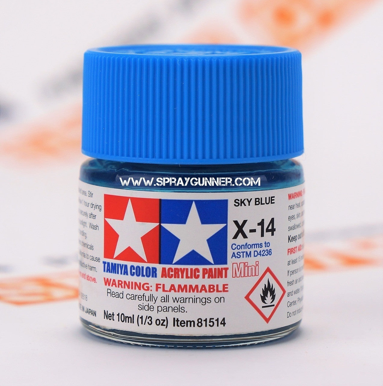 Tamiya Acrylic Model Paints: Sky Blue (X-14)