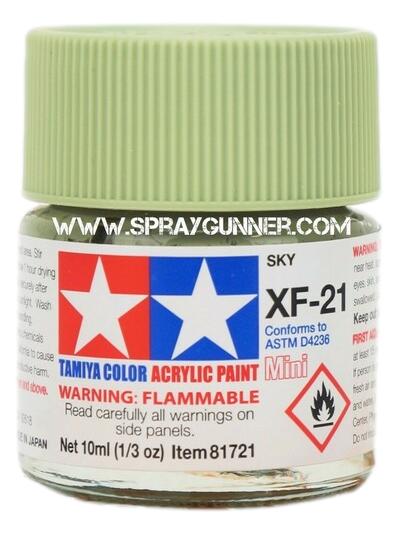 Pinturas acrílicas Tamiya para modelos: Cielo (XF-21)