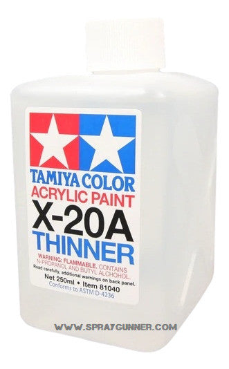 Tamiya Acrylic Paint Thinner X-20A (250ml) - SprayGunner