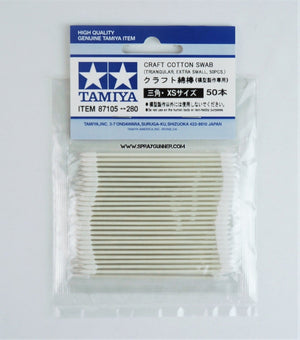 Tamiya Craft Cotton Swabs (Triangular, Extra Small, 50PCS.)