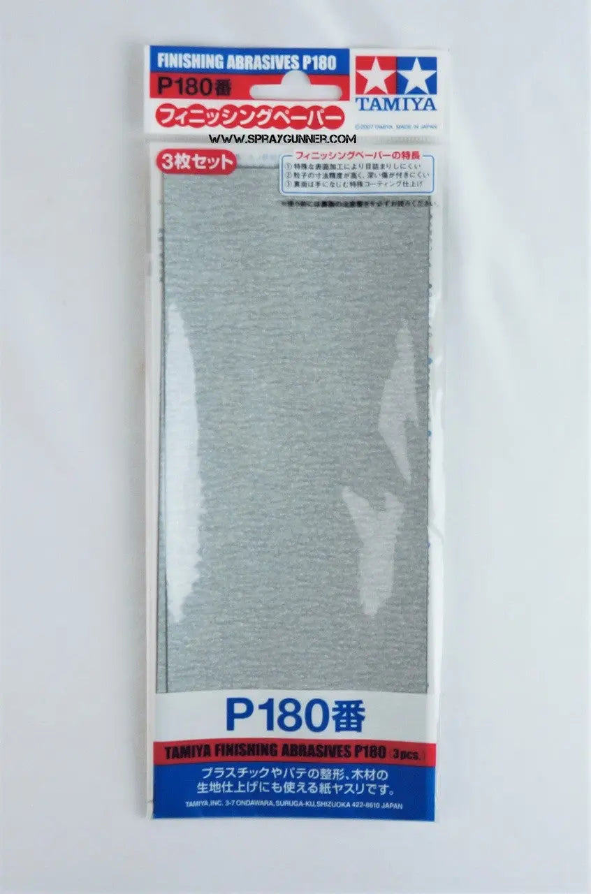 Abrasivos de acabado Tamiya P180 (3PCS)