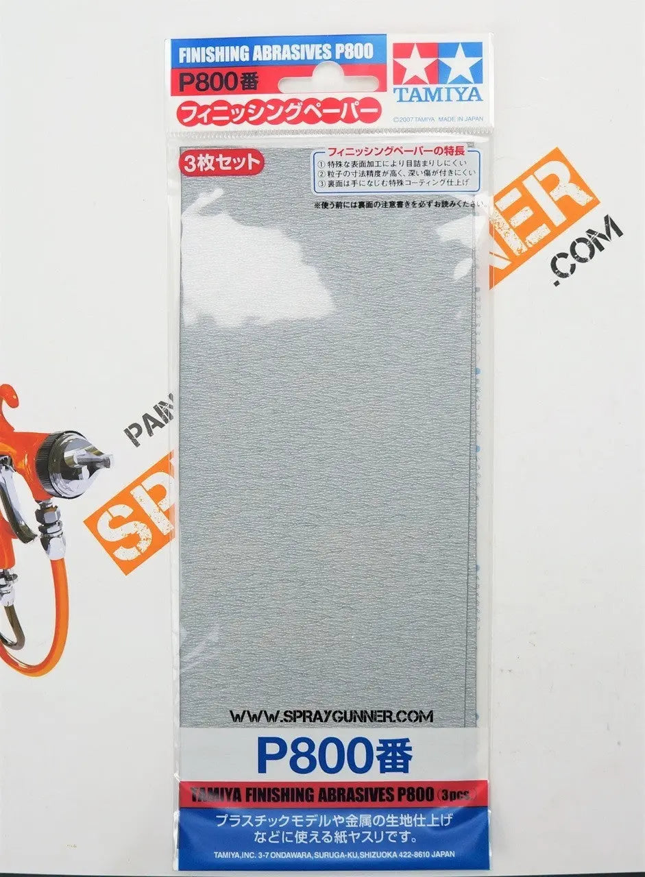 Tamiya Finishing Abrasives: P800 Sandpaper Tamiya
