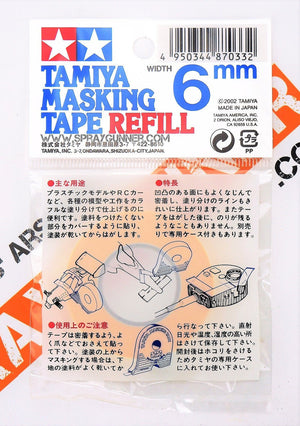 Recambio de cinta adhesiva Tamiya (6 mm)