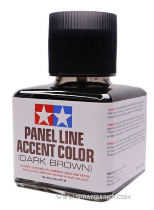 Tamiya Panel Line Accent Color Dark Brown - SprayGunner