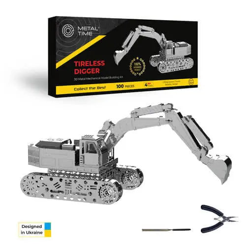 Tireless Digger Excavator Metal Model - SprayGunner