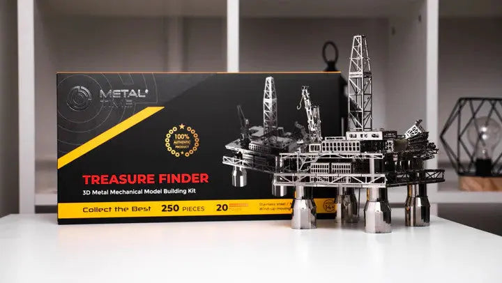 Treasure Finder Oil Rig Metal Model - SprayGunner