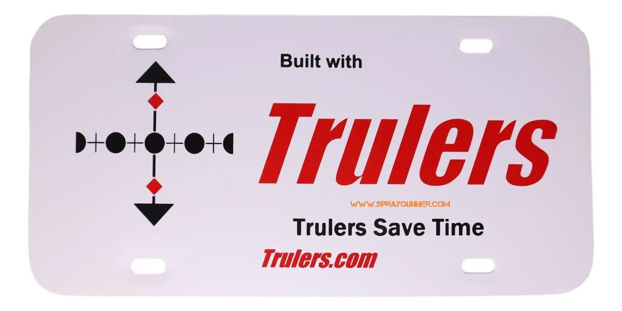 Placa de matrícula "Construida con Trulers" de Trulers