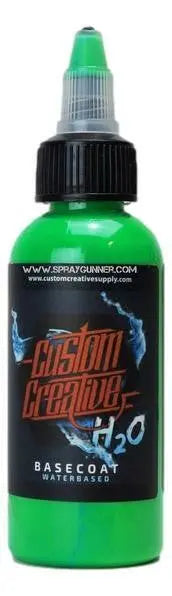 Custom Creative Water-Based Paint: Fluorescent Mamba Green - SprayGunner