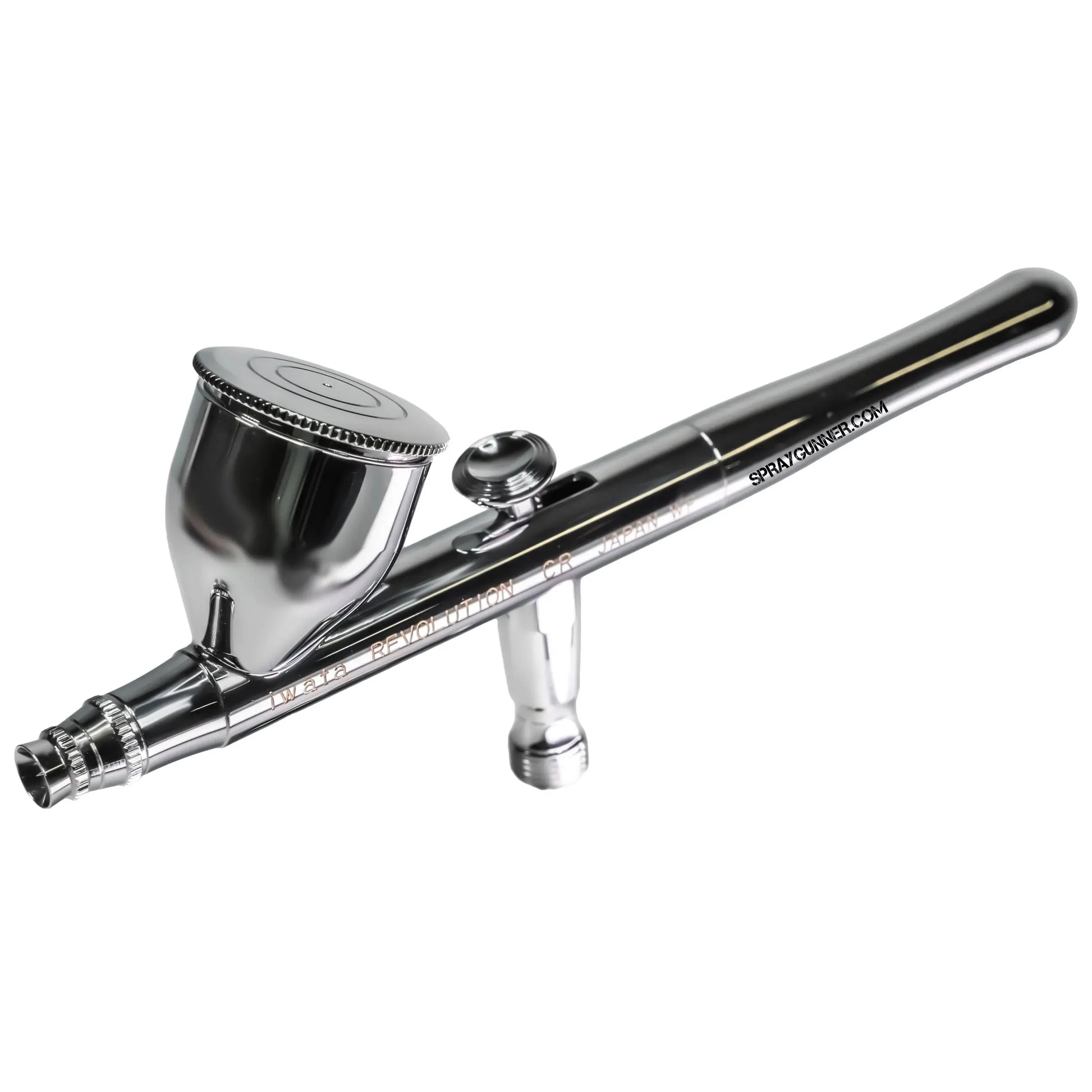 Used Iwata Revolution HP-CR Gravity Feed Dual Action Airbrush Iwata