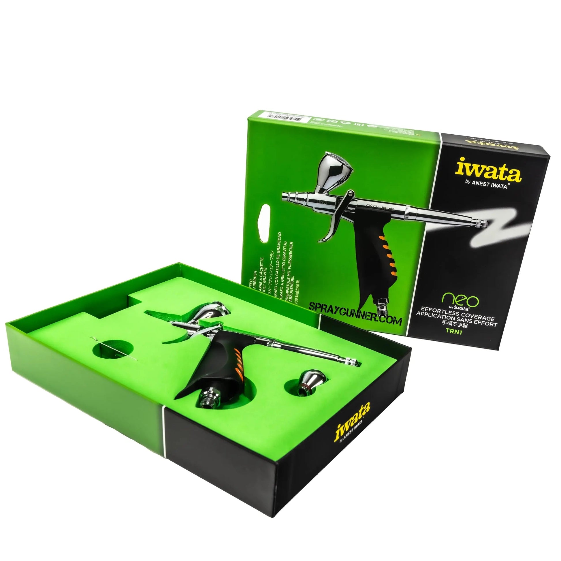 Used NEO for Iwata TRN1 Gravity Feed Trigger Airbrush (missing large lid) - SprayGunner