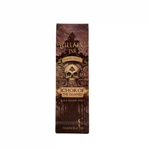 Villainy Ink Enamel Wash: Ichor of the Damned (30mL) front packaging with gothic skull design for grimdark miniature painting.
