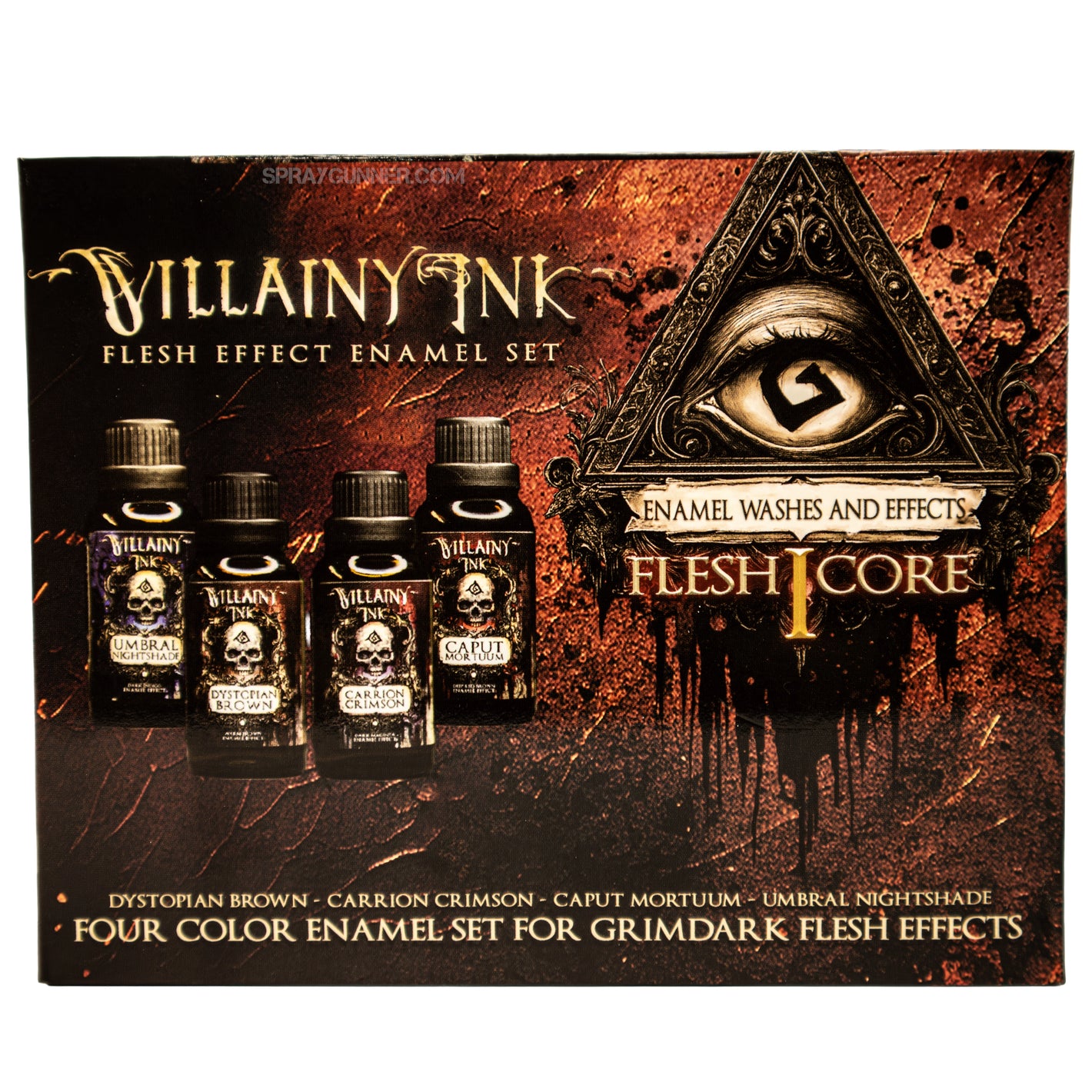 Villainy Ink Enamels - Flesh Core Set I (4x30mL)