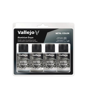 Vallejo Metal Color Aluminium Dope Set Vallejo at SprayGunner
