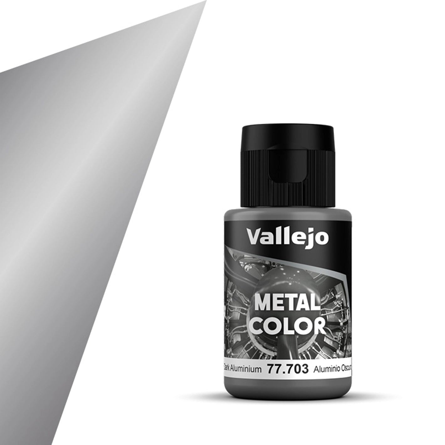 Vallejo Metal Color Dark Aluminium (32mL) Vallejo at SprayGunner