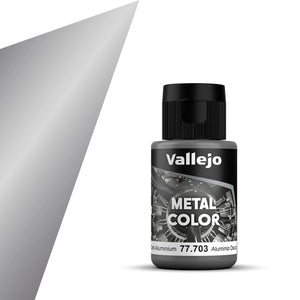 Vallejo Metal Color Dark Aluminium (32mL) Vallejo at SprayGunner