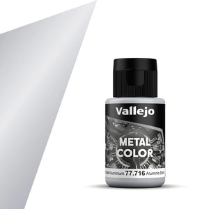 Vallejo Metal Color Semi Matt Aluminium (32mL) Vallejo at SprayGunner